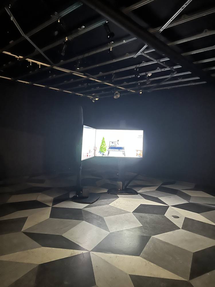 Immersive installation II — Projection over the geometric floor