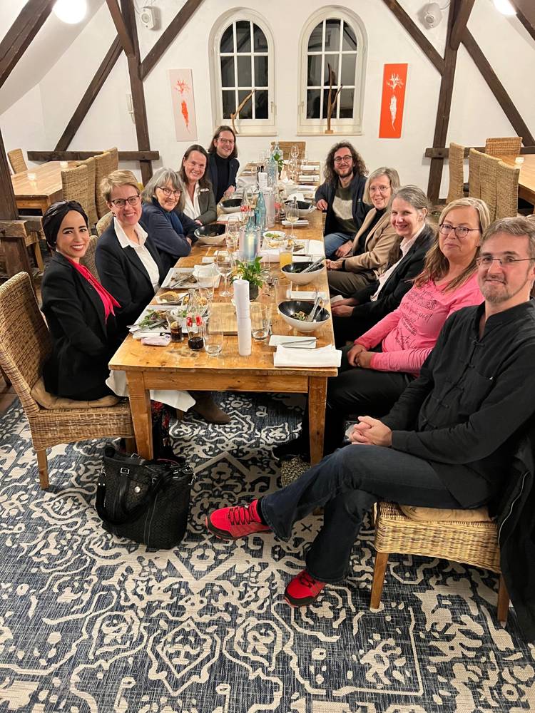 Speakers’ dinner after the symposium Kreativität – Motor des Lebens, Bochum