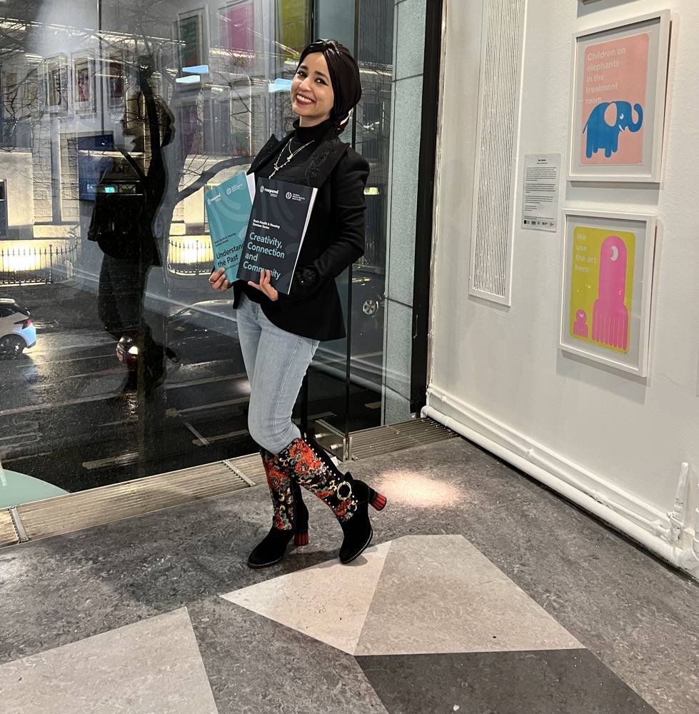 Program in hand — GBHI booklets — “Creativity, Connection and Community” & “Understanding the Past”