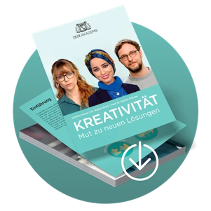 ZEIT Akademie course cover for Kreativität: Mut zu neuen Lösungen featuring Dr. Radwa Khalil